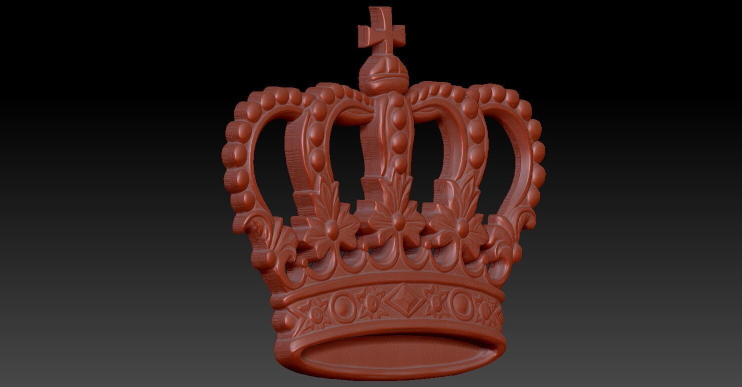 2 CROWN CNC Relief Model 3D print model_5