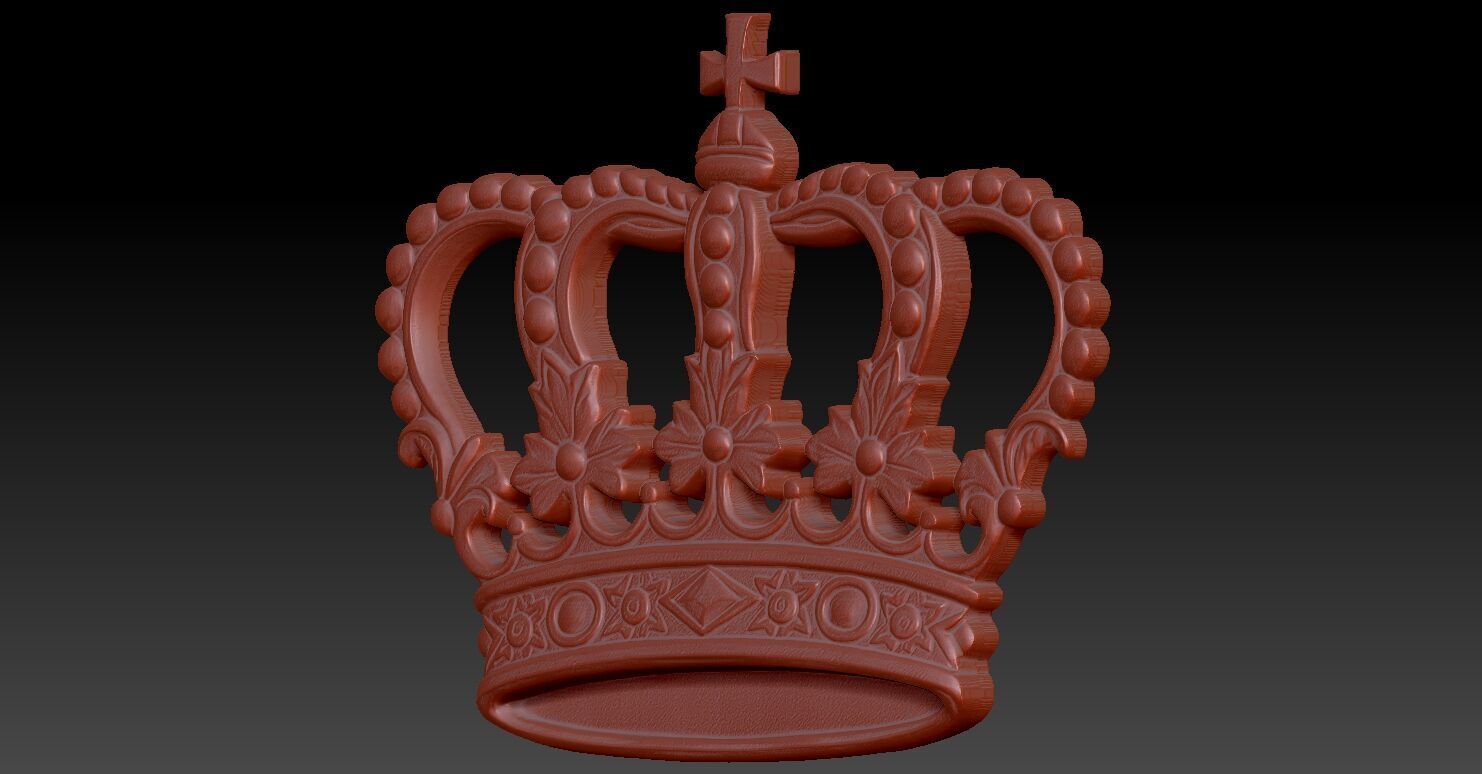 2 CROWN CNC Relief Model 3D print model_4