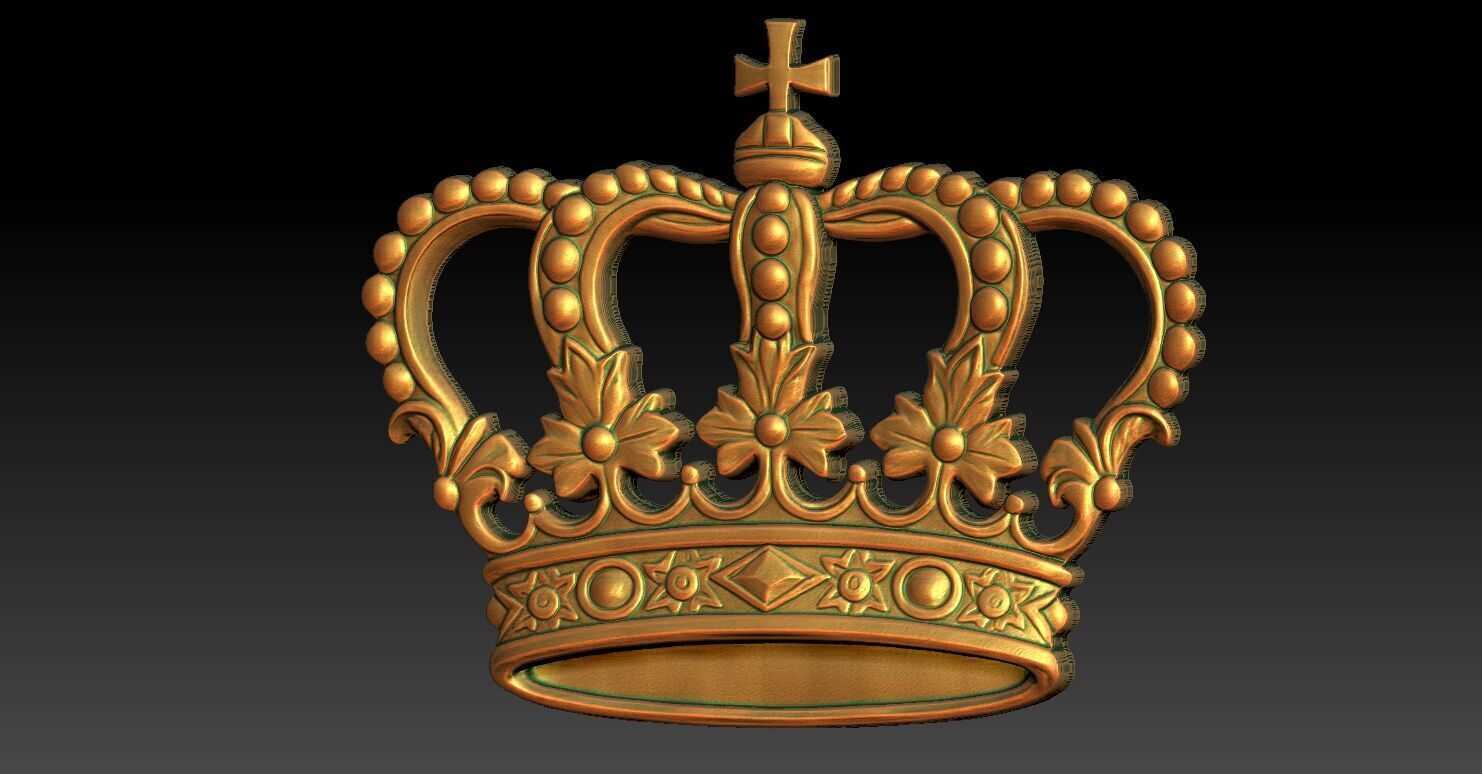 2 CROWN CNC Relief Model 3D print model_1