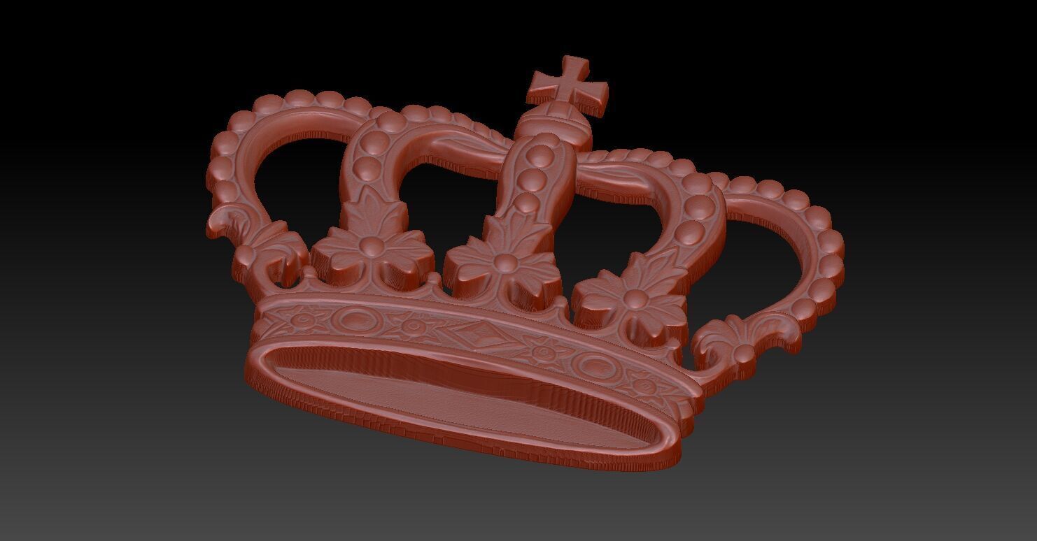 2 CROWN CNC Relief Model 3D print model_6