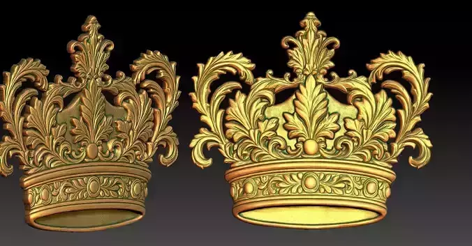 3 CROWN CNC Relief Model