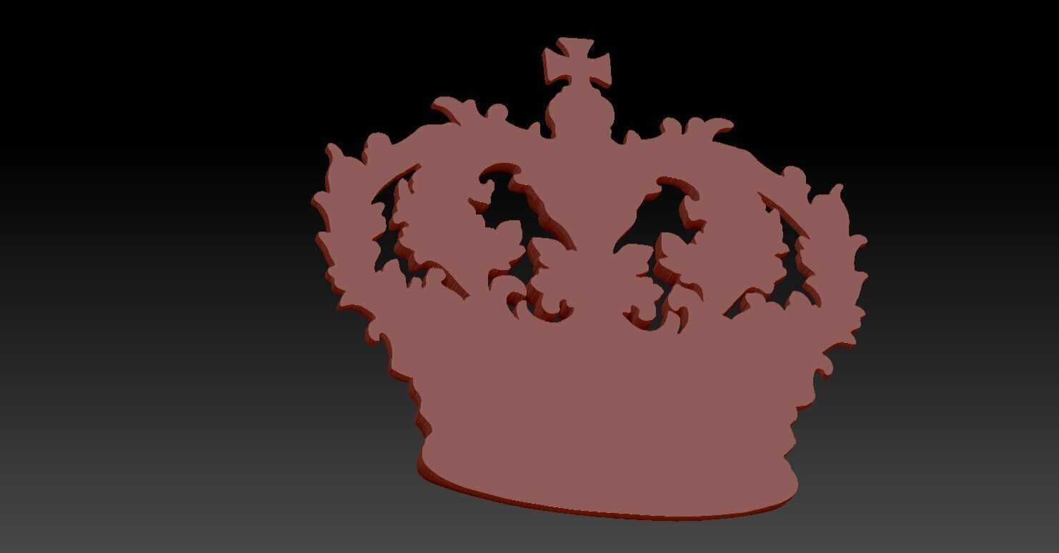 4 CROWN CNC Relief Model 3D print model_7
