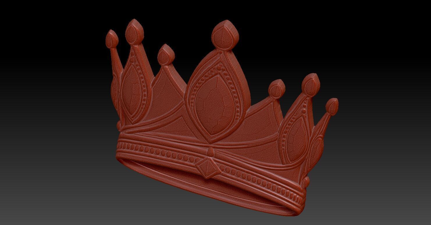 5 CROWN CNC Relief Model 3D print model_5