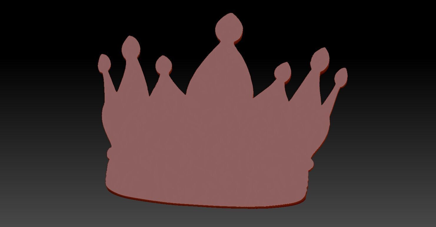 5 CROWN CNC Relief Model 3D print model_6