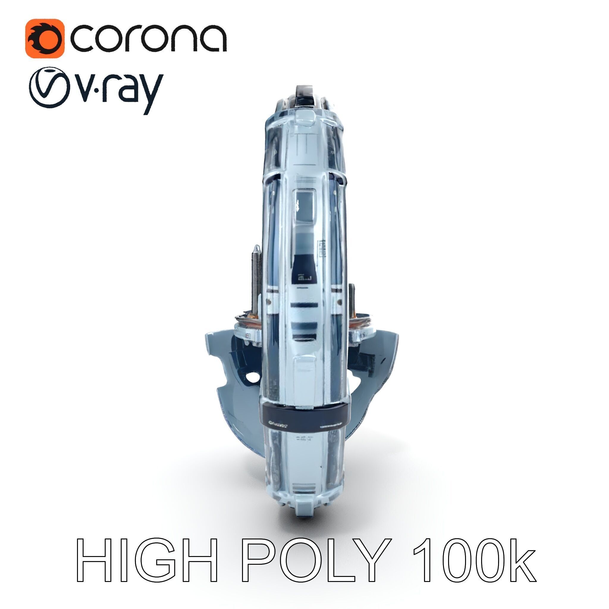 Futuristic City Globe Model Pack with Floating Architecture Low-poly 3D model_29