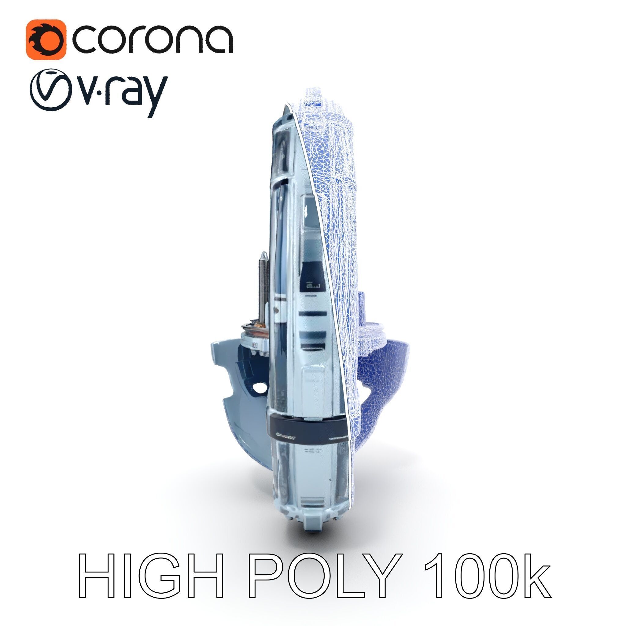 Futuristic City Globe Model Pack with Floating Architecture Low-poly 3D model_16