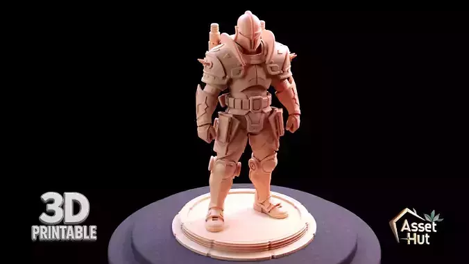 Armored Fantasy Knight Miniature