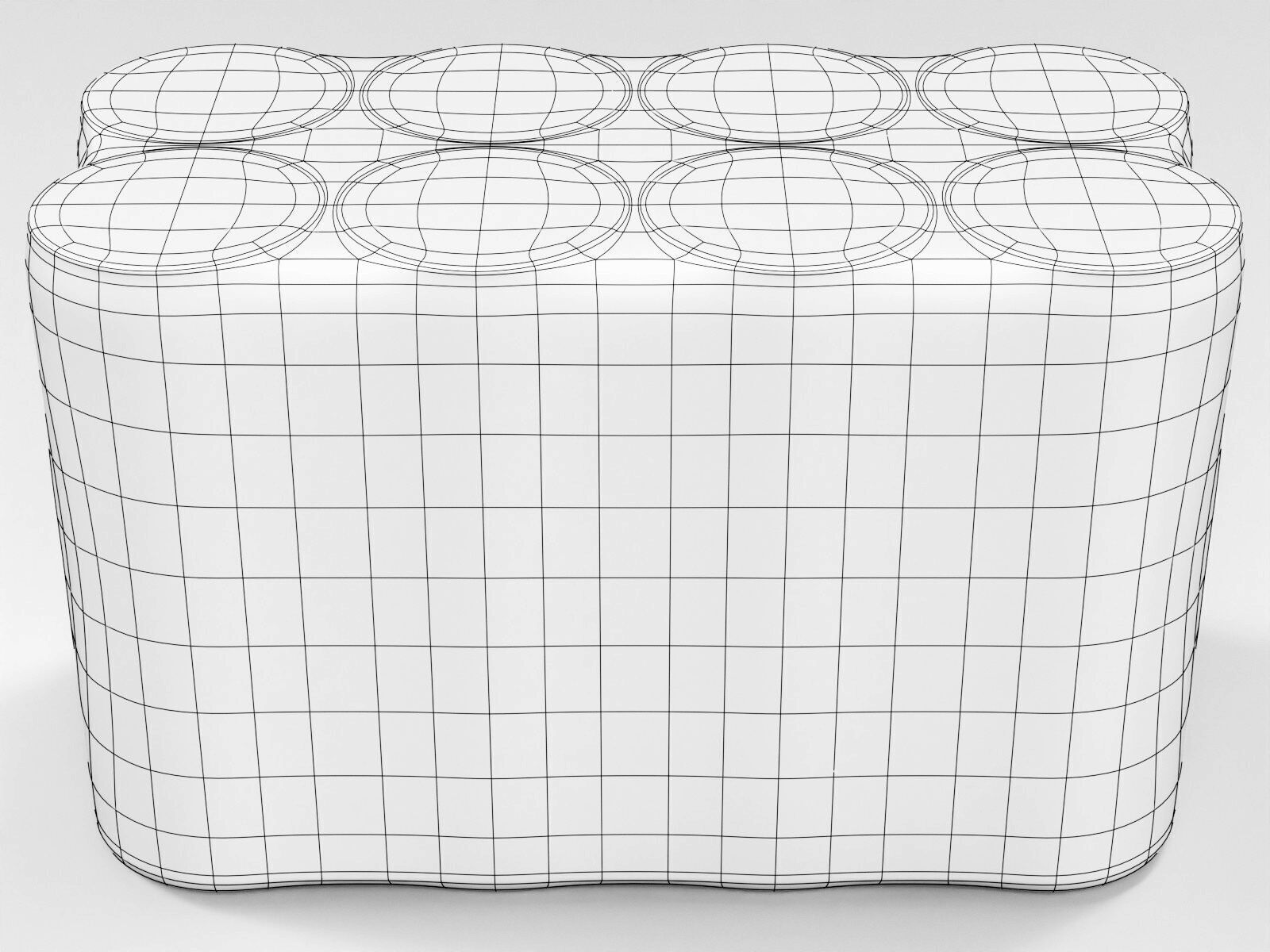 8 pack 330ml Sleek shrinkwrapped beverage cans 3D model_3