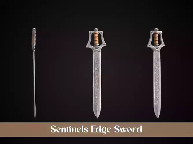 Stylized Crusader Sword - Sentinels Edge