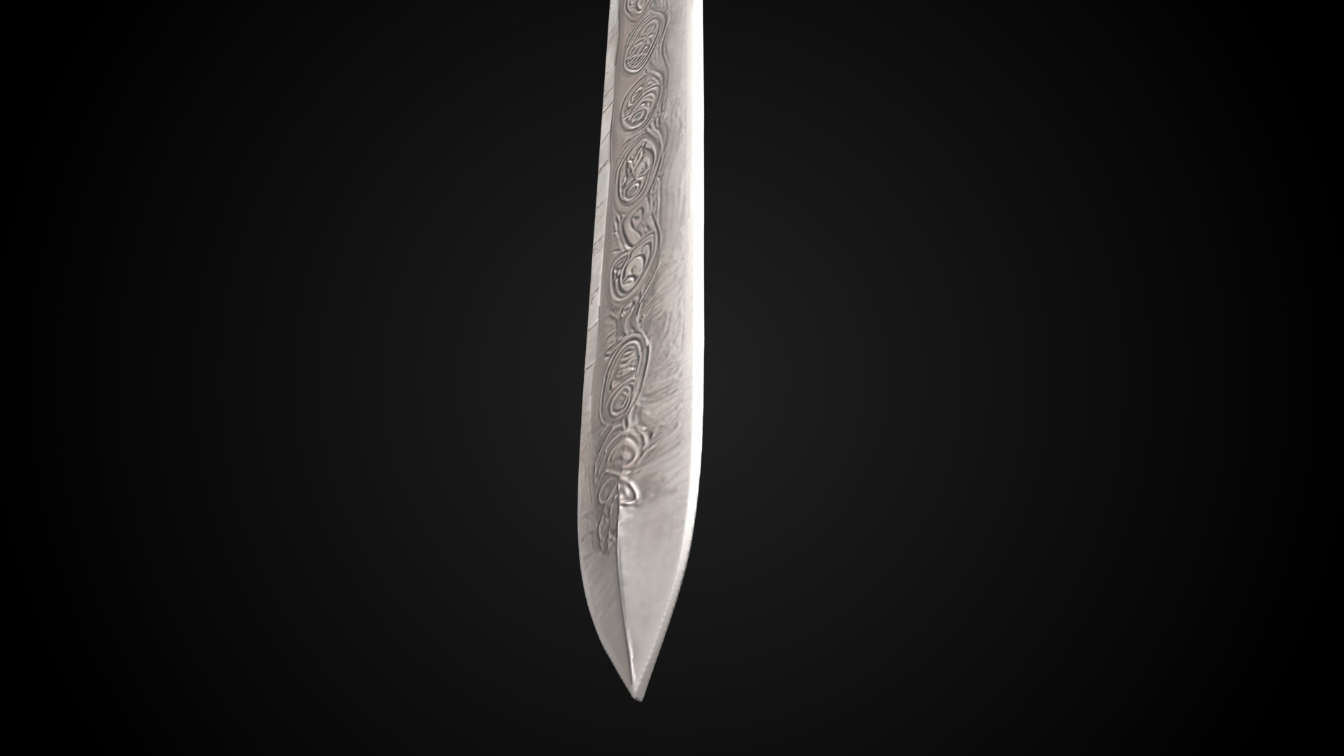 Stylized Sword - Crusader Blade Sentinels Edge - Game Ready 3D model_10