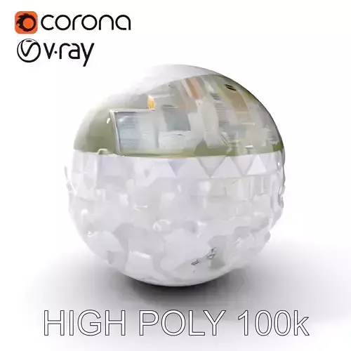 Futuristic City in Sphere Model Pack Low-poly 3D model