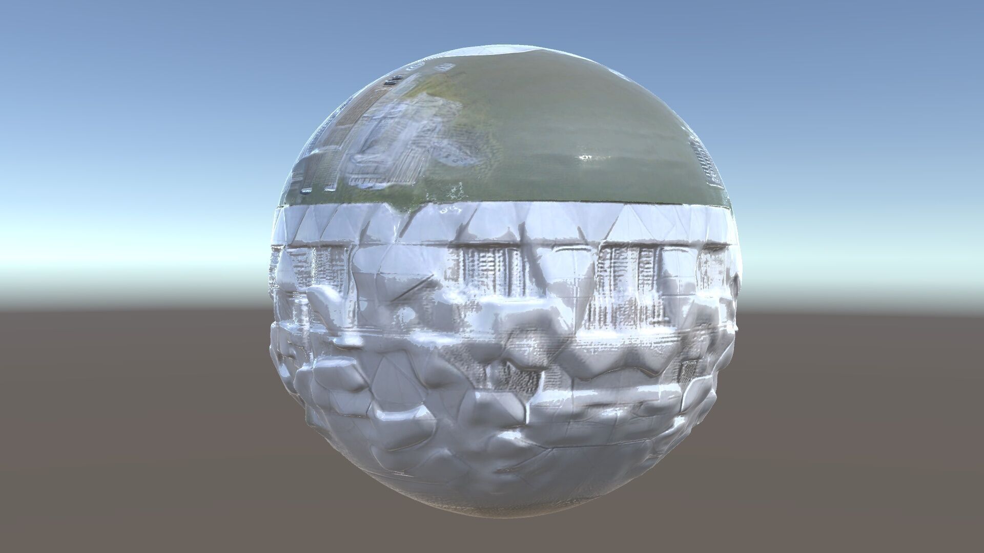 Futuristic City in Sphere Model Pack Low-poly 3D model_6