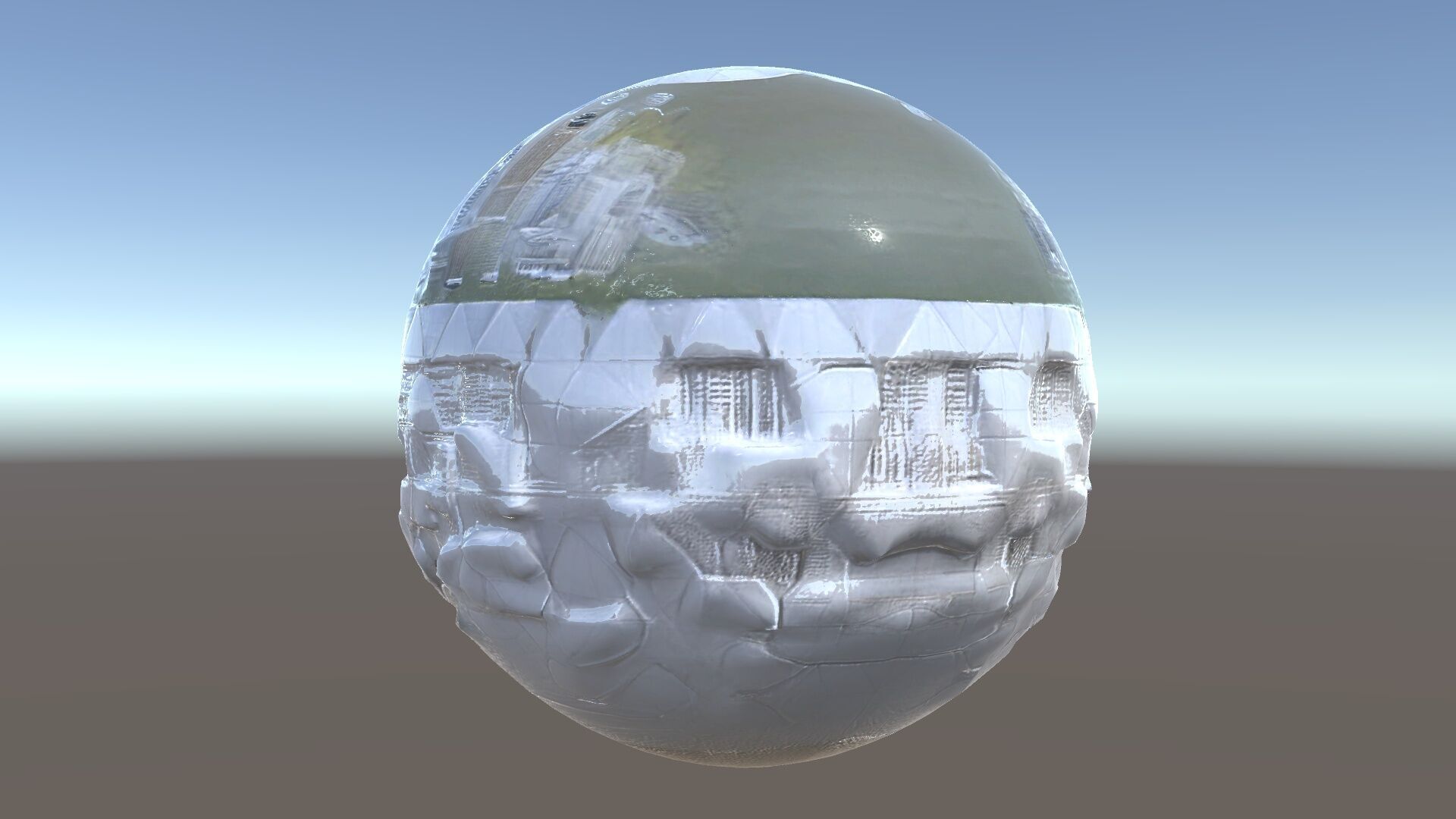 Futuristic City in Sphere Model Pack Low-poly 3D model_23