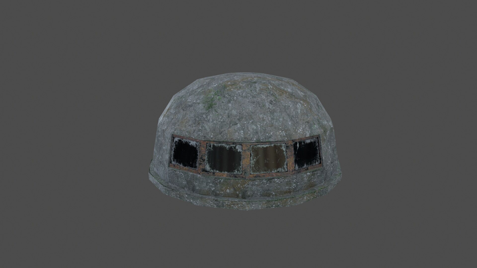 Bunker 03 Low-poly 3D model_3