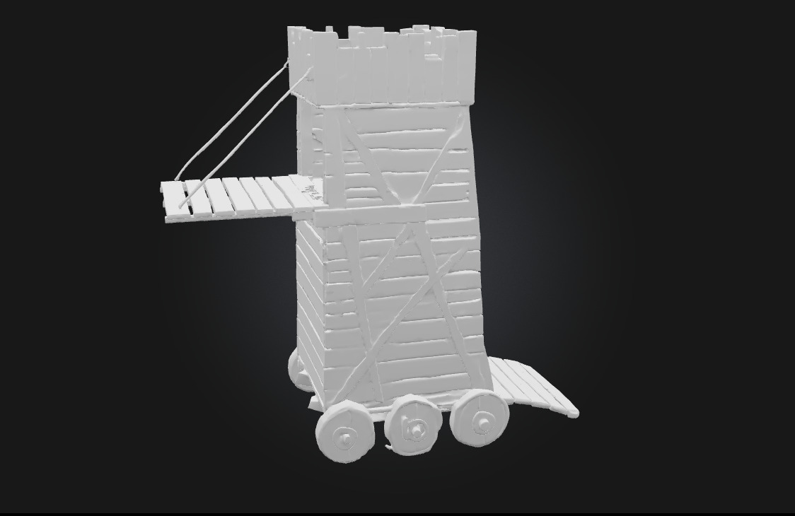 Siege Tower  Engine of Medieval Warfare 3D model_8