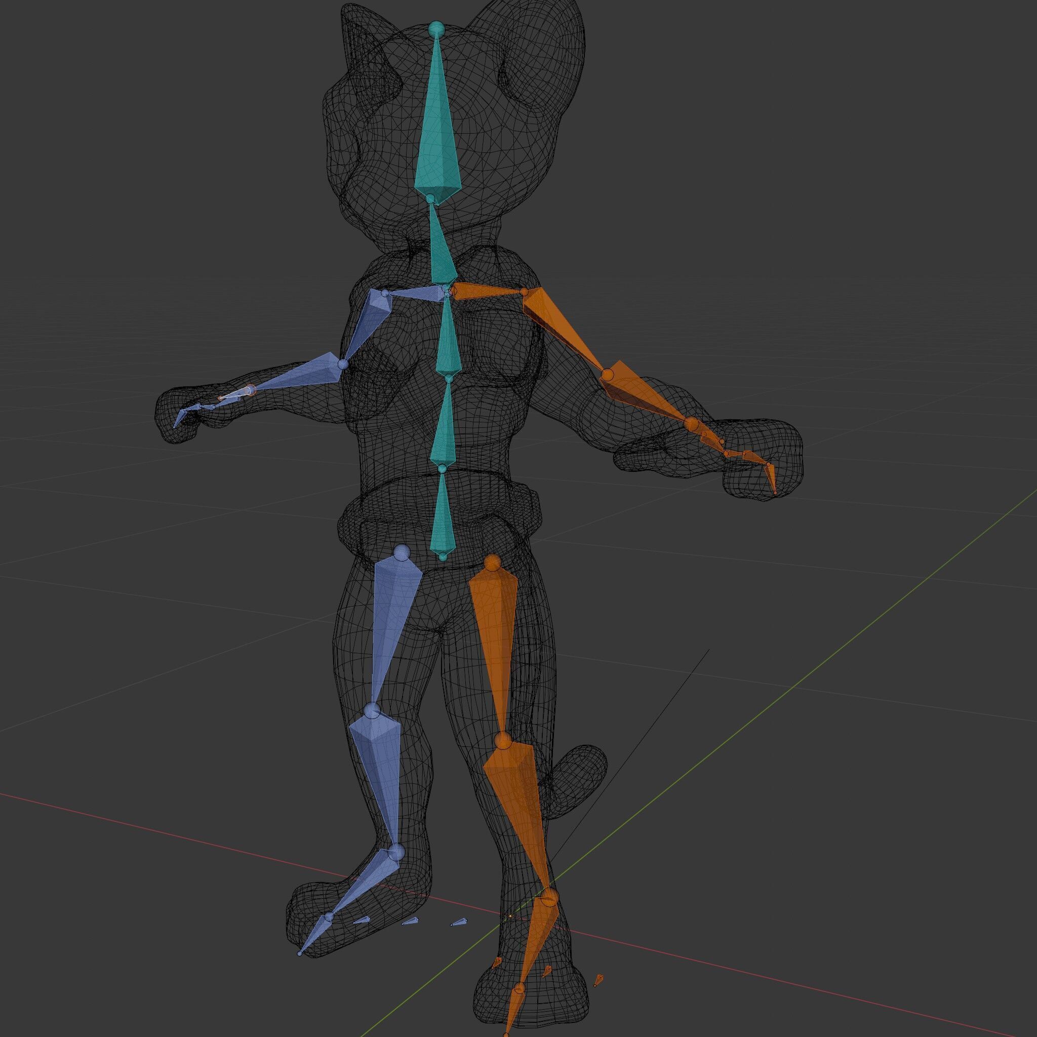 Cheetah Warrior Character Model with Armor and Blue Eyes Low-poly 3D model_22