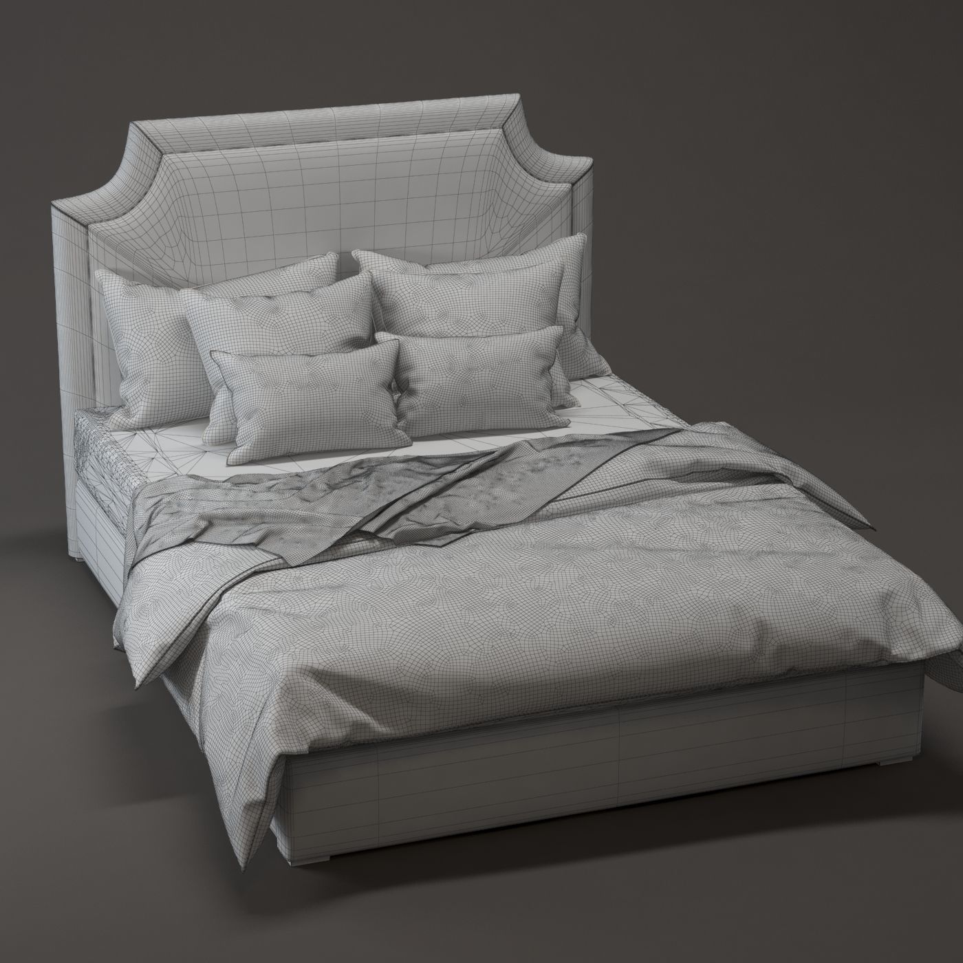 H59F Bedframe 3D model_5