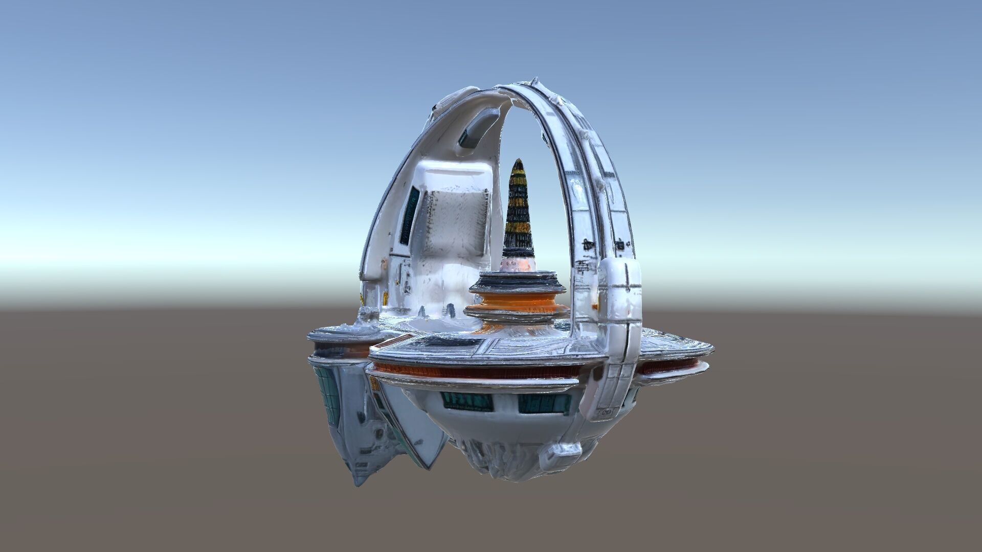 Futuristic Cityscape Sphere Model Pack Low-poly 3D model_9