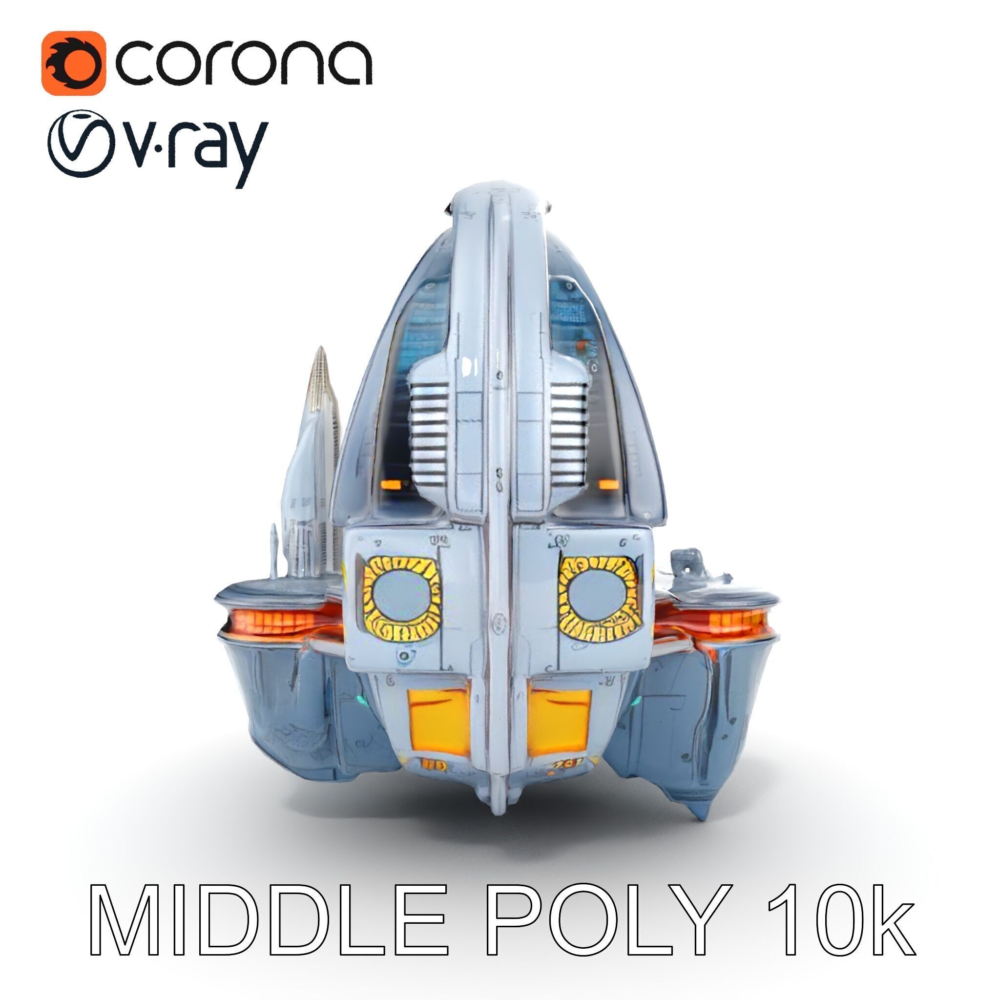 Futuristic Cityscape Sphere Model Pack Low-poly 3D model_15