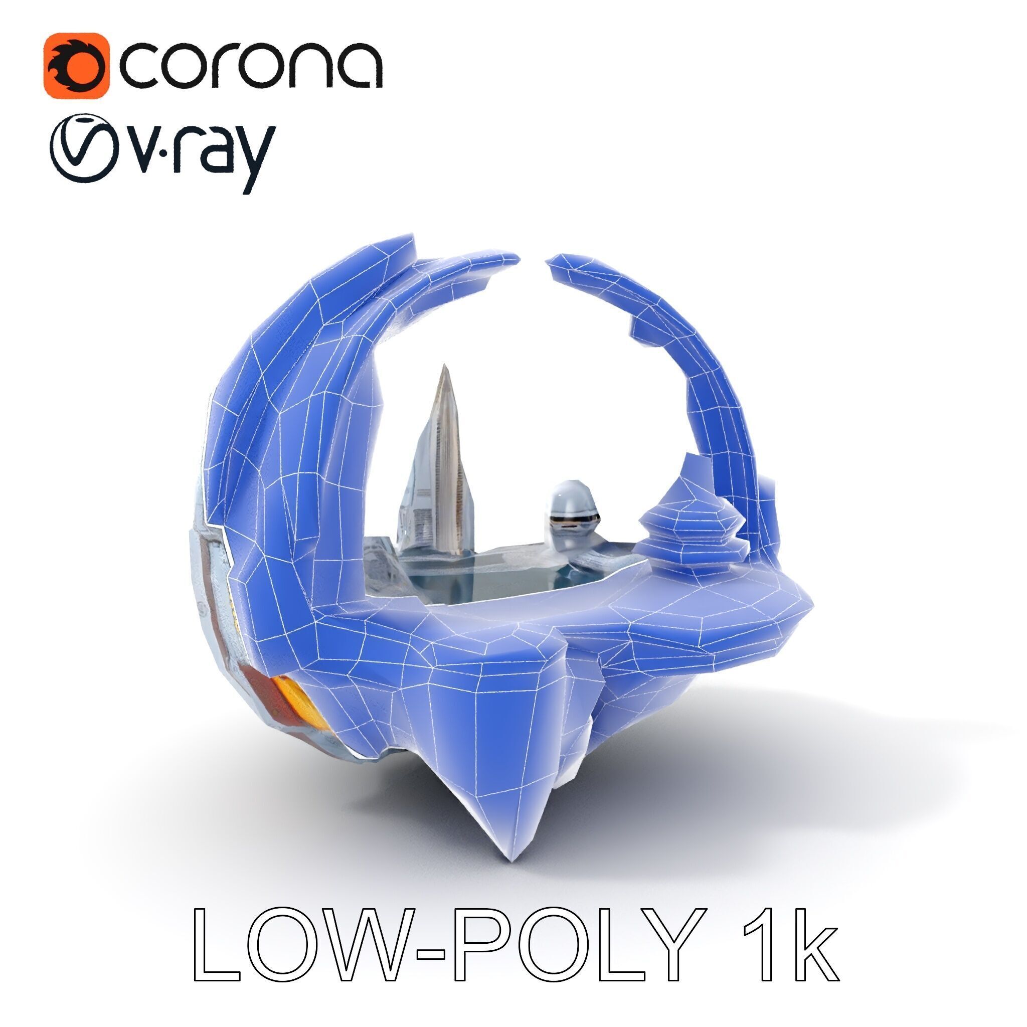 Futuristic Cityscape Sphere Model Pack Low-poly 3D model_10