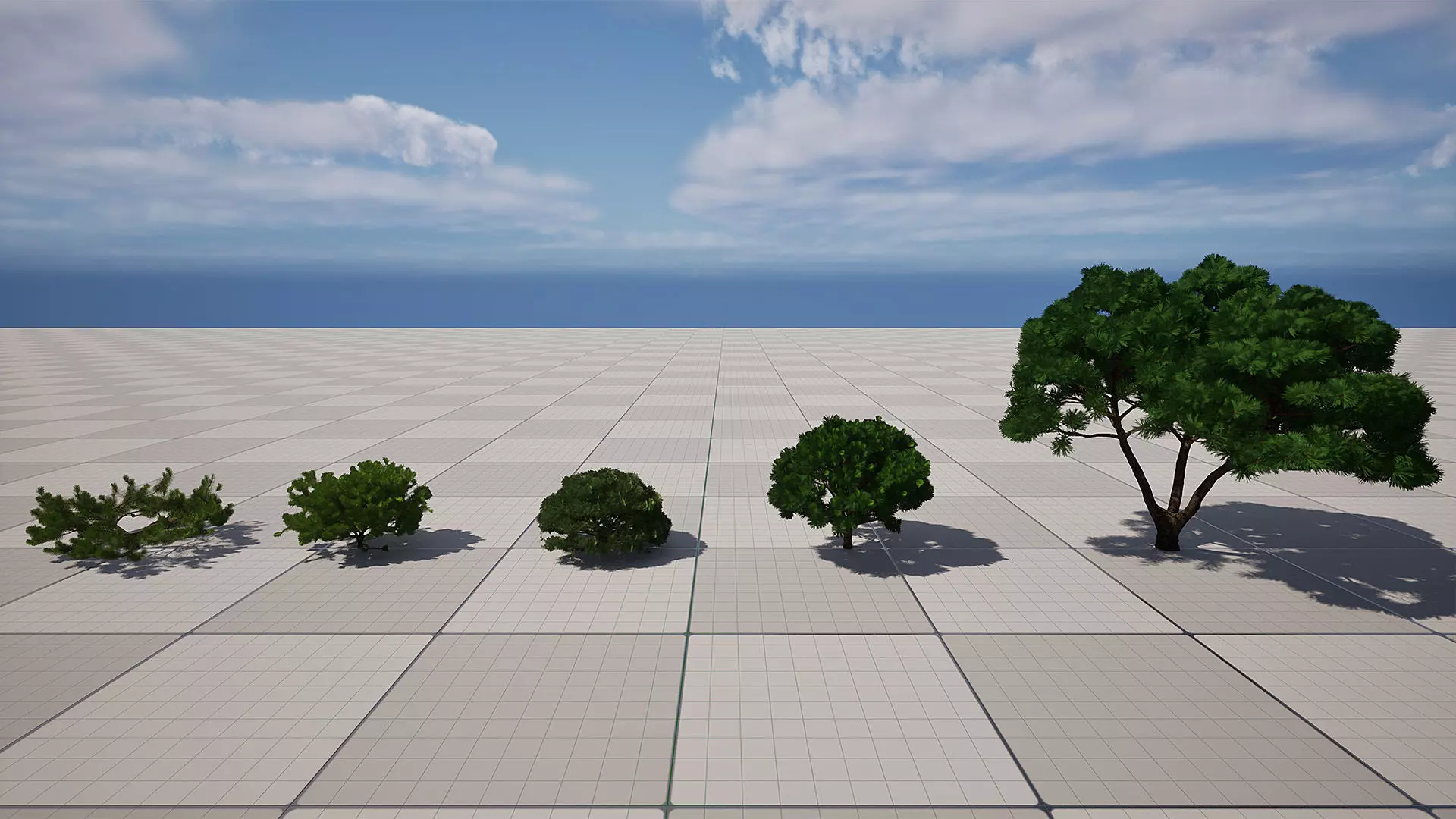 AB3D Plants - Volume 10 Pines for UE 5 30 types 3D model_2