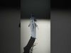 Ethereal Ghostly Woman in Flowing Dress with Glowing Elements Low-poly 3D model_2