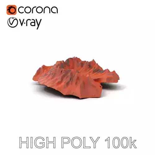 Martian Landscape Crater Terrain Model Pack