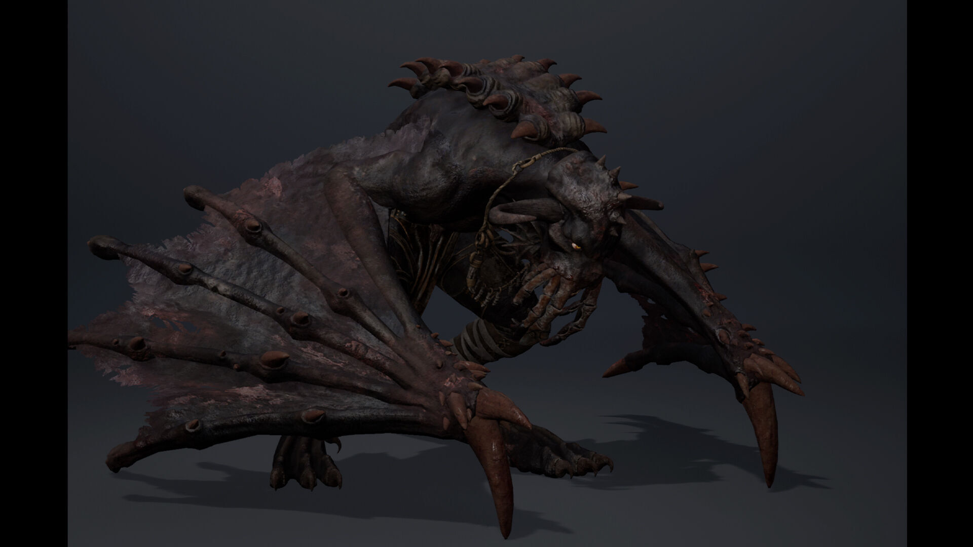 Obsidianfire 4 Brutal Low-poly 3D model_8