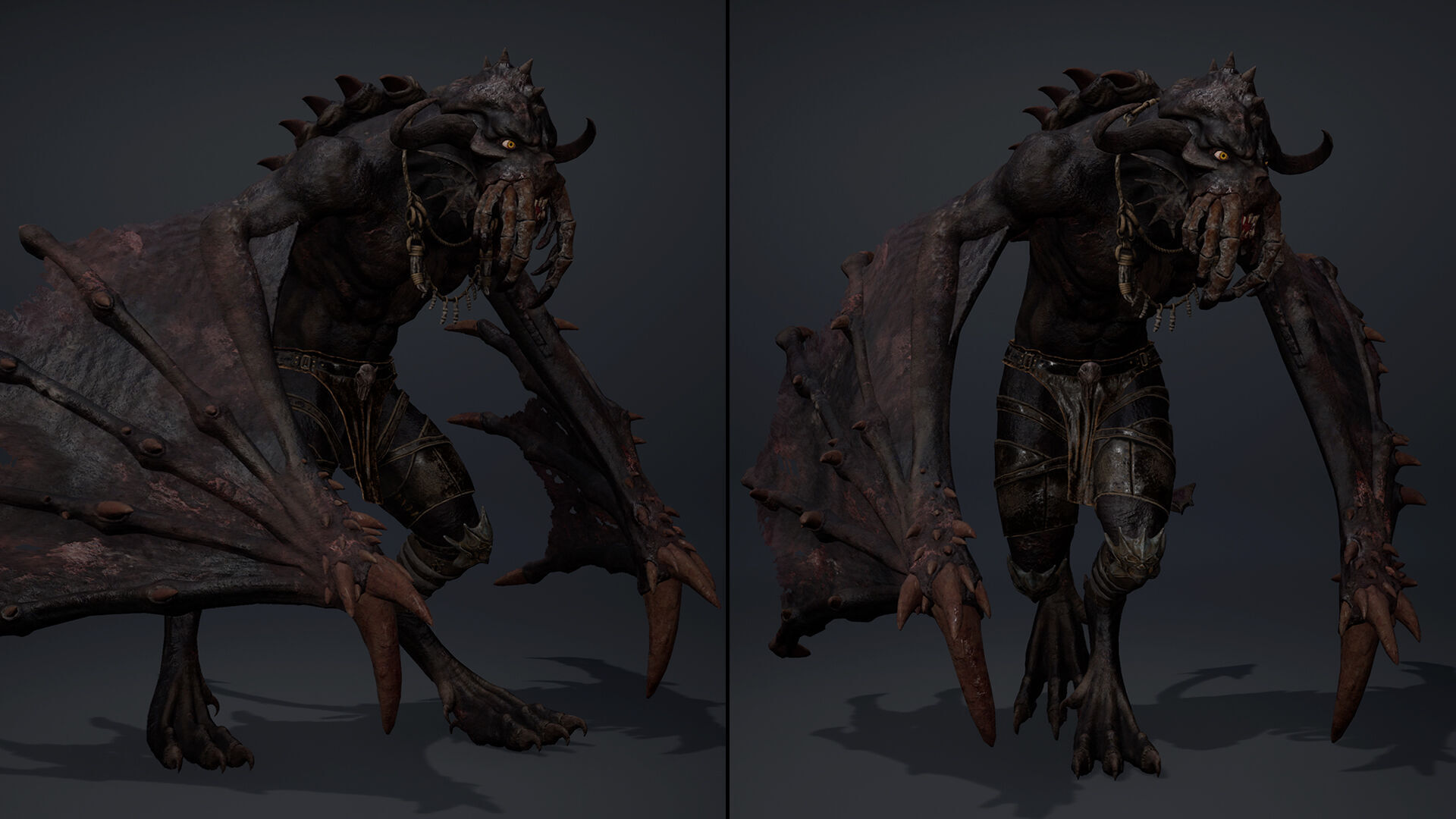 Obsidianfire 4 Brutal Low-poly 3D model_9