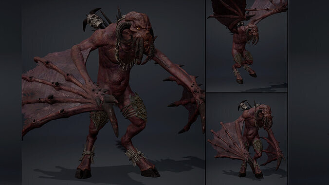 Obsidianfire 3 Brutal Low-poly 3D model