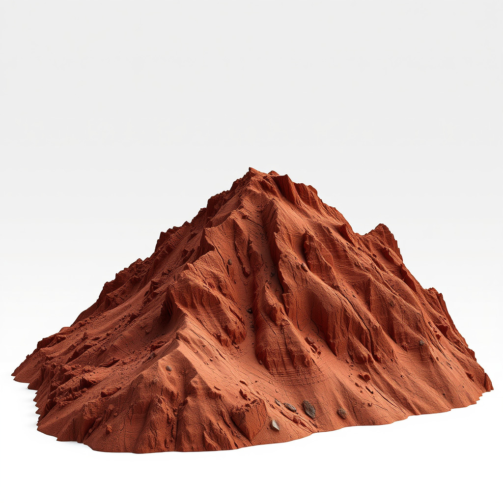 Desert Mountain Terrain Model Pack for Realistic Environments Low-poly 3D model_3