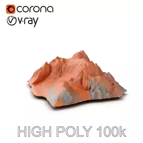 Desert Mountain Terrain Model Pack