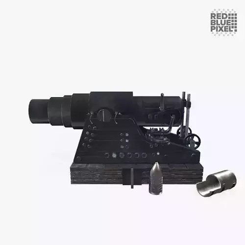 Great Gun Low-poly 3D model