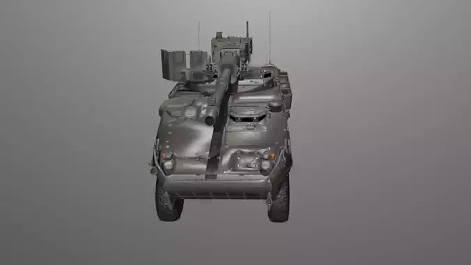 Realistic Military Tank 3D Model       Low Poly Game Ready