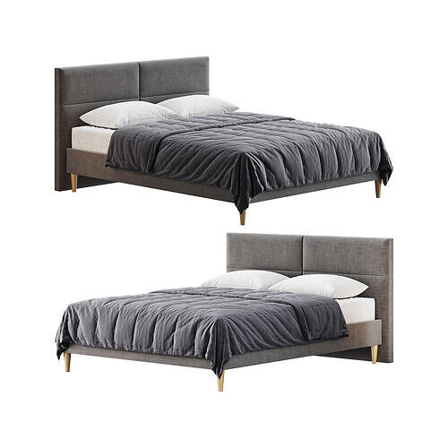 Double bed Elyna 3D model