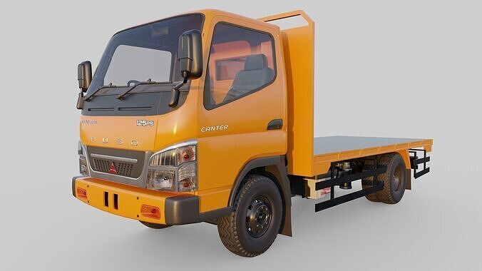Mitsubishi Fuso Flat deck truck 3D model