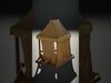 Medieval Market Stall Model Pack with Canvas Cover Low-poly 3D model_2