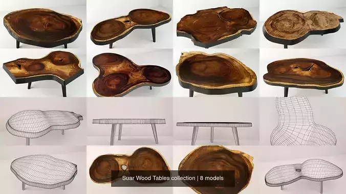Suar Wood Tables collection 