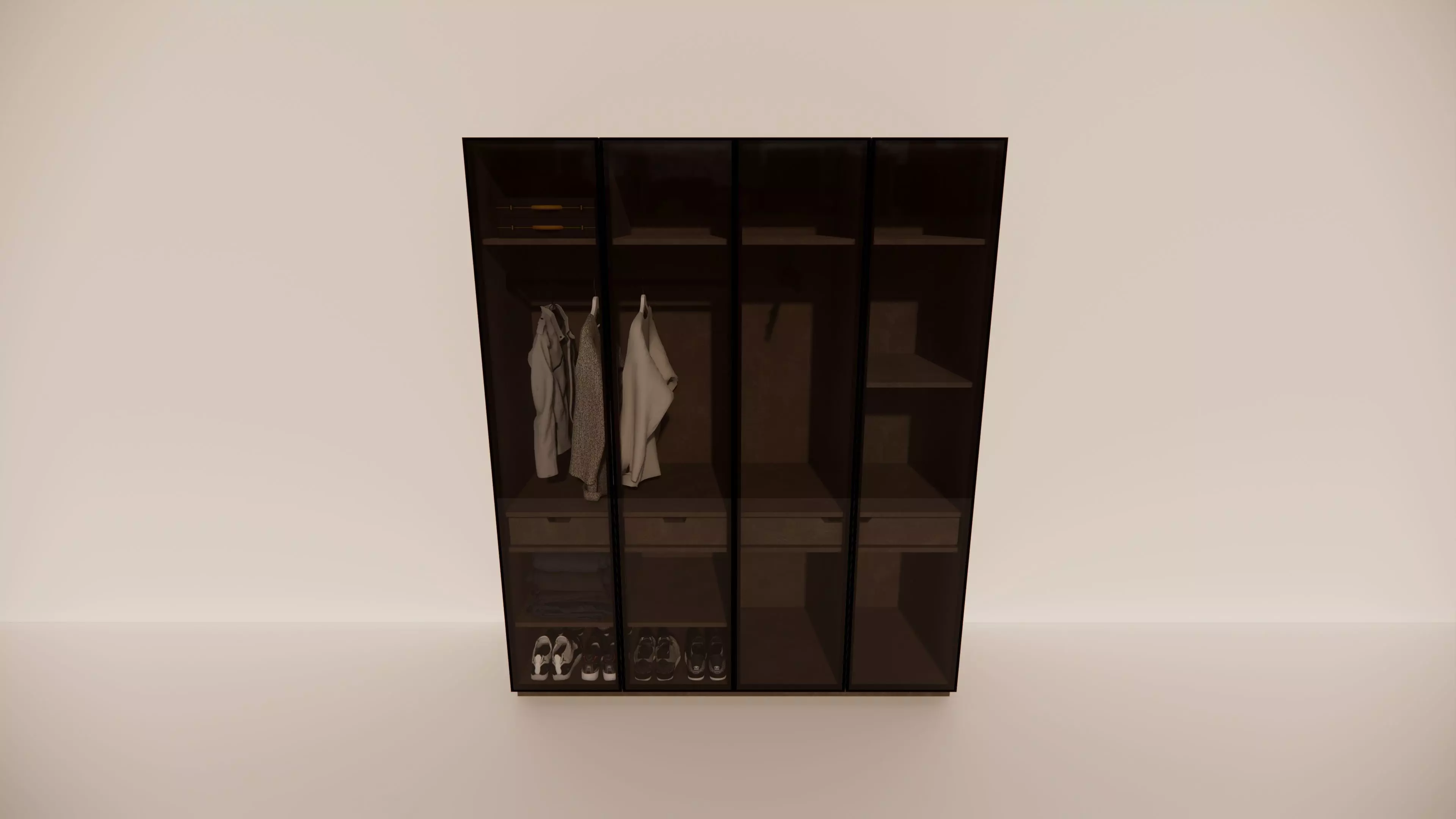 Wardrobe 3D model_0