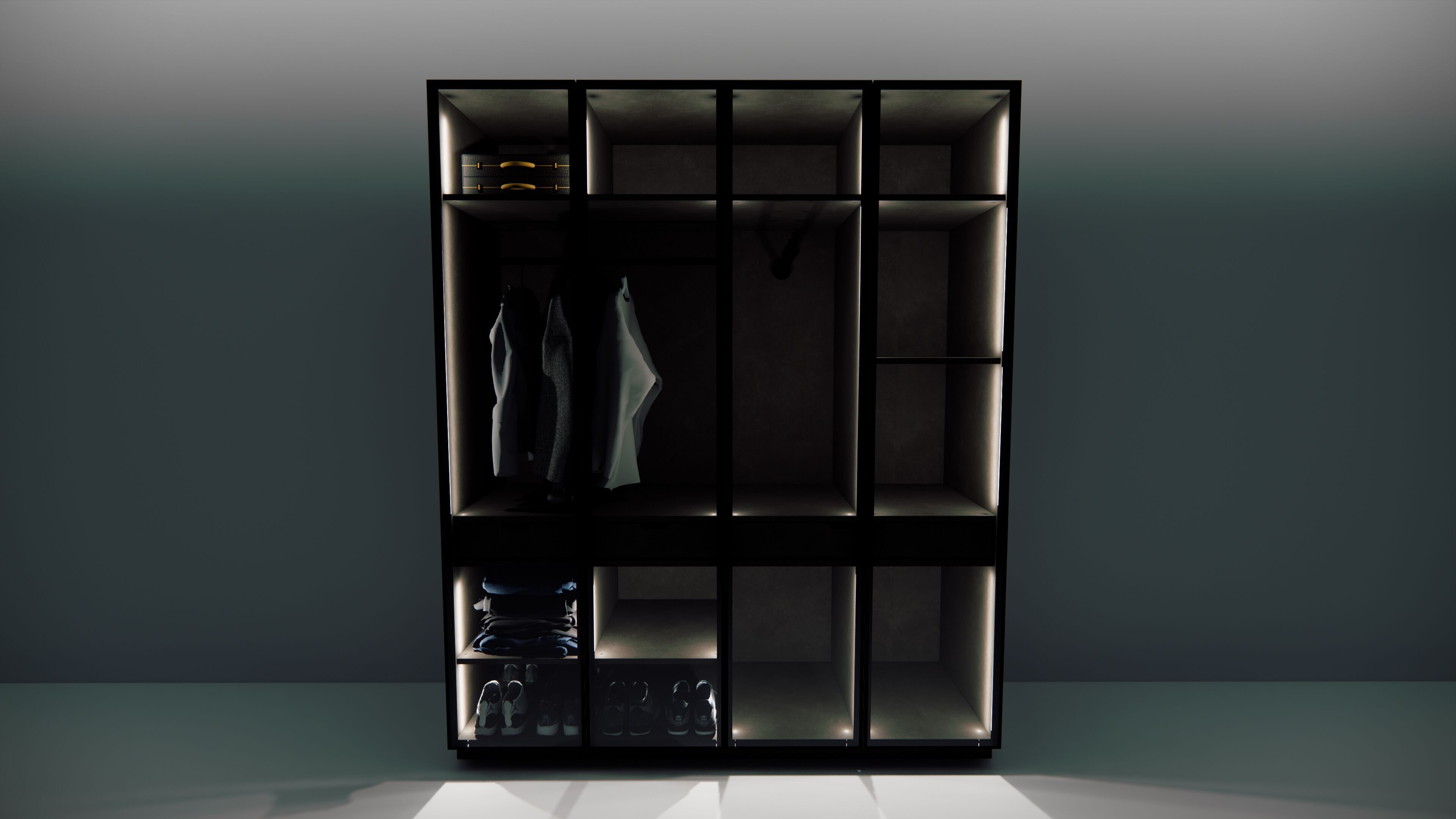 Wardrobe 3D model_4