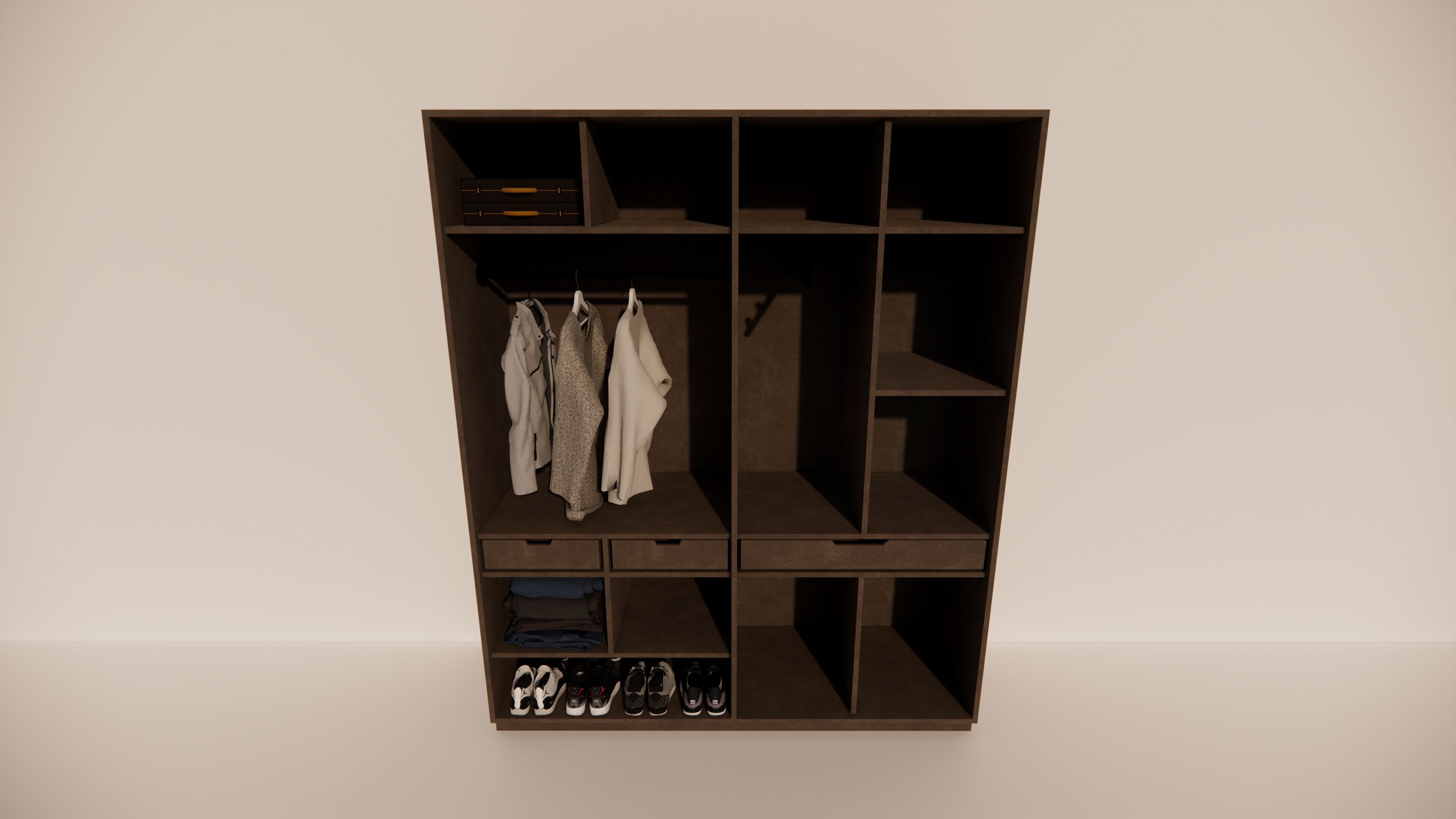 Wardrobe 3D model_2