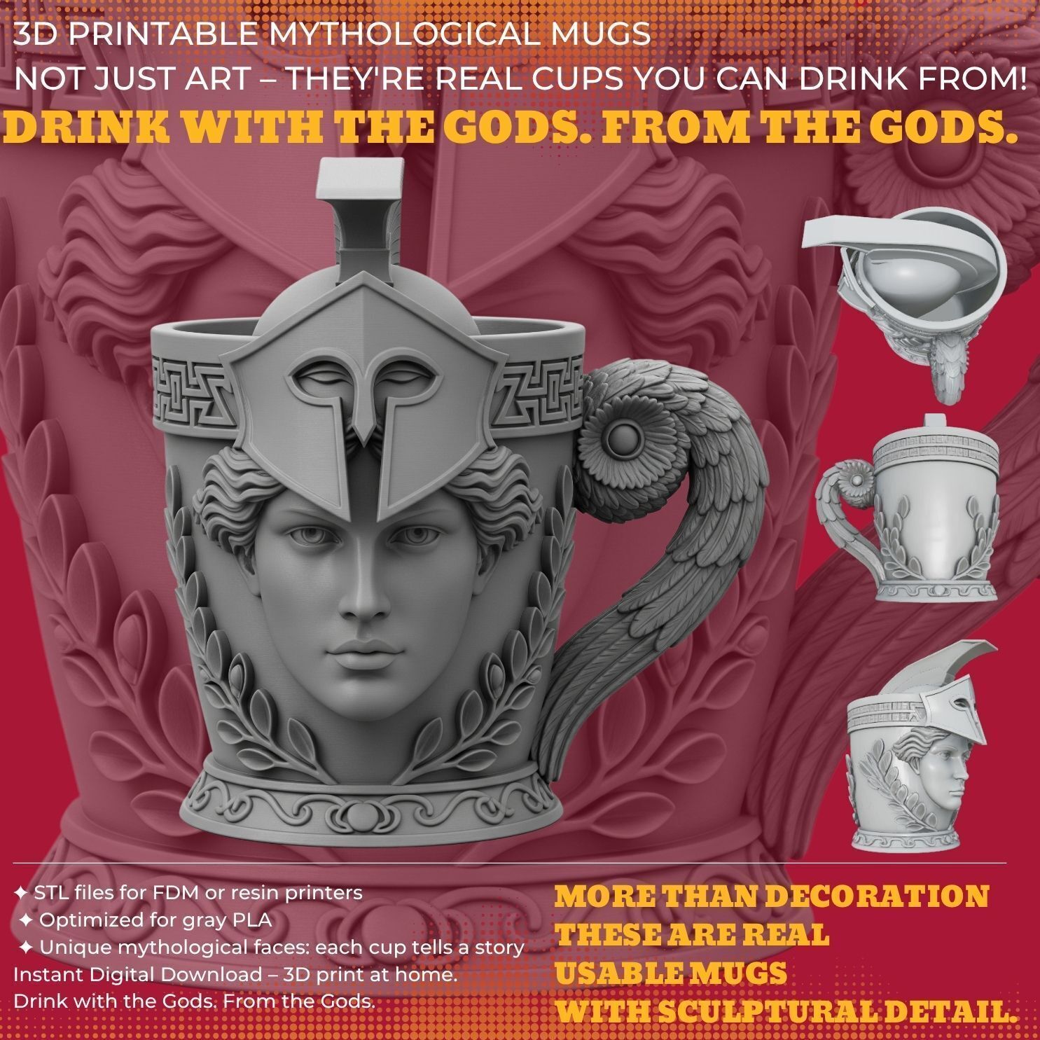 6-Piece Mug Collection 3D print model_6