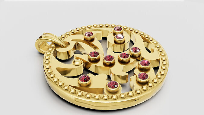 Round Pendant  3D print model
