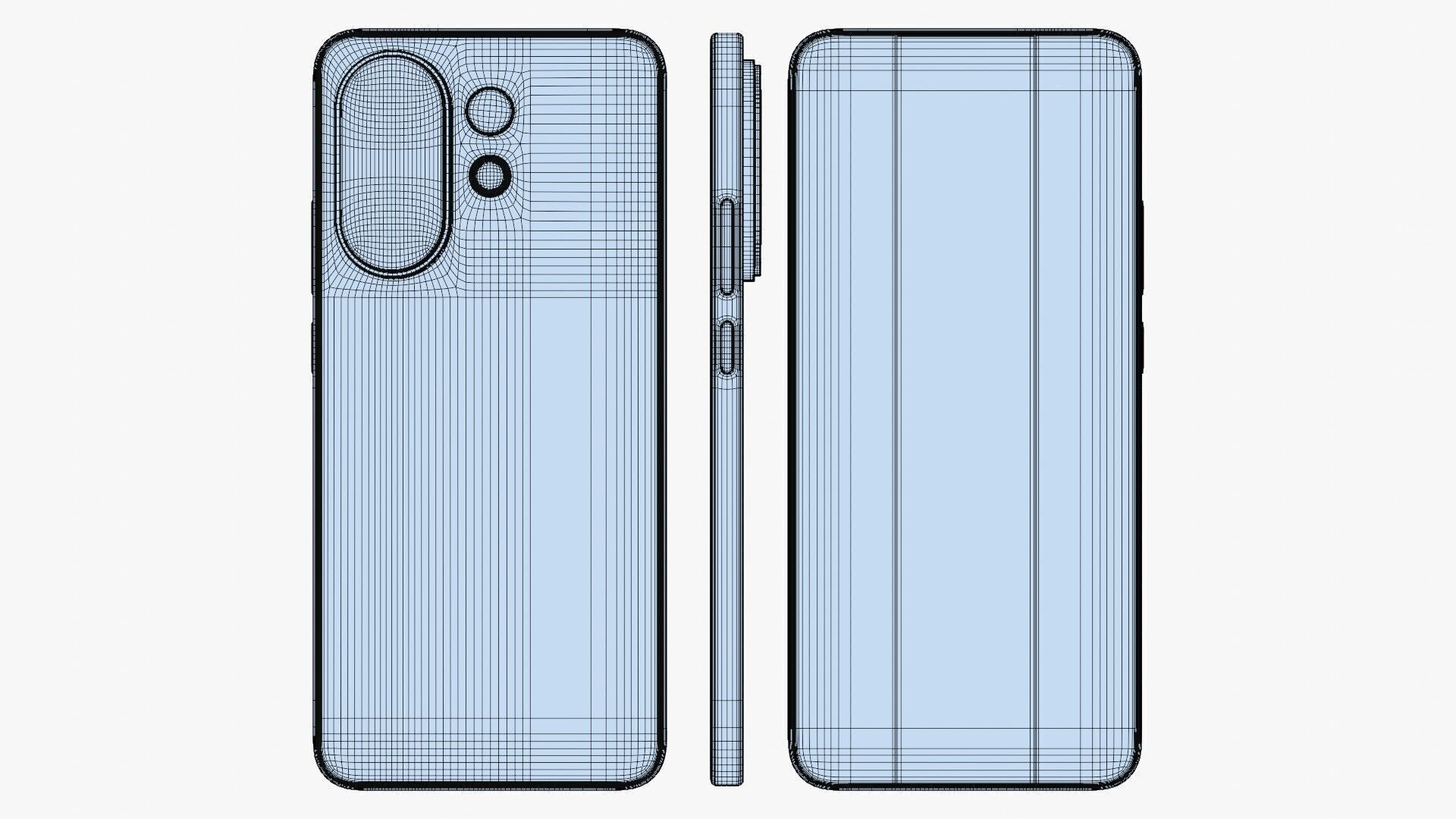 Vivo S30 Blue 3D model_13