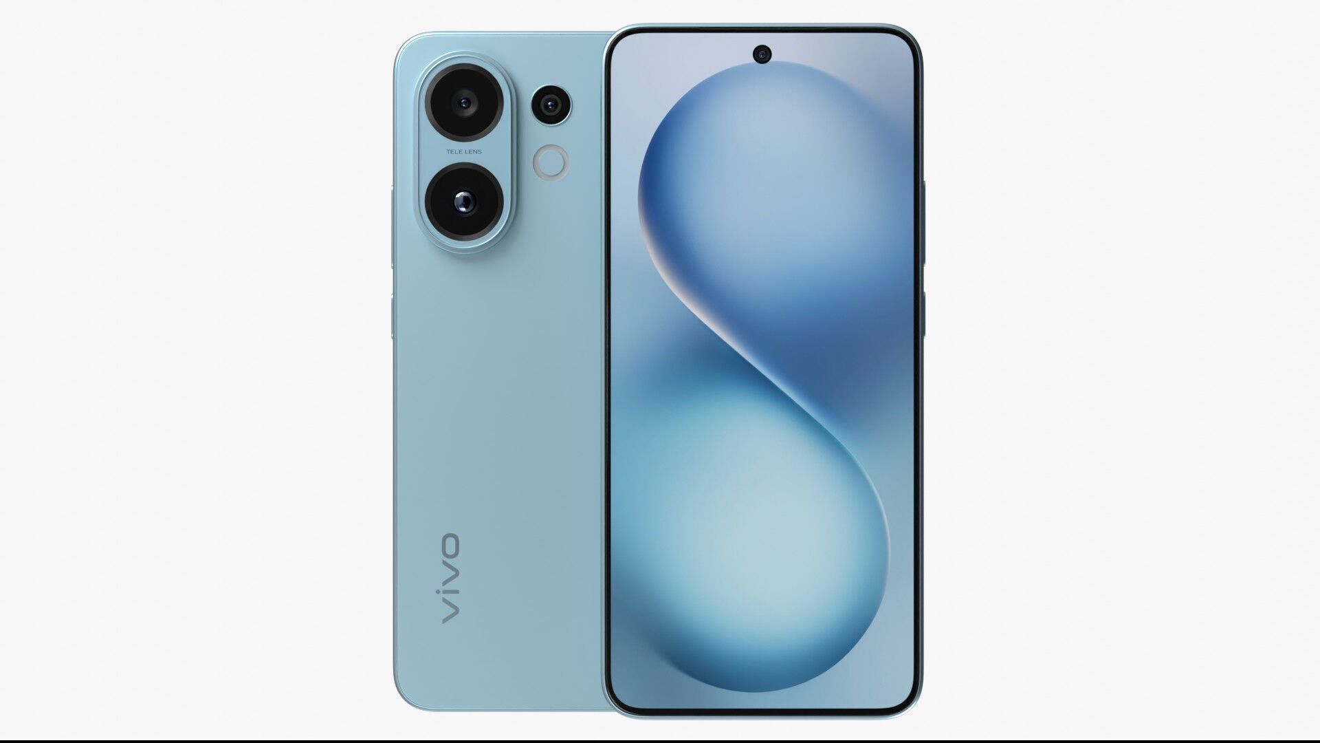 Vivo S30 Blue 3D model_1