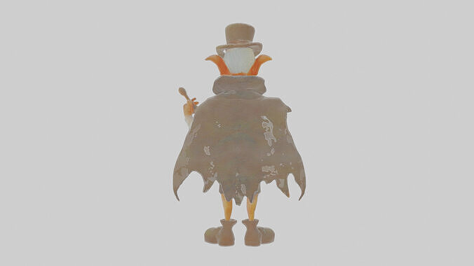 Cartoon Mortimer the Master of Morbid Miniatures Model Low-poly 3D model