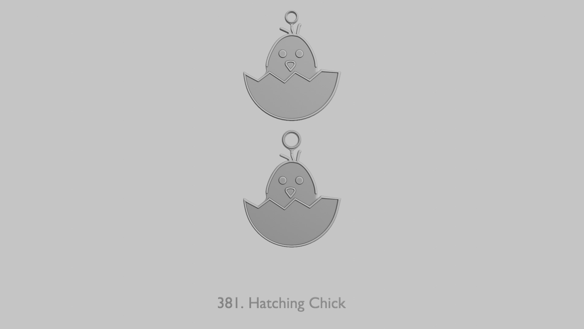 Easter Joy STL Pendant Collection 3D print model_9