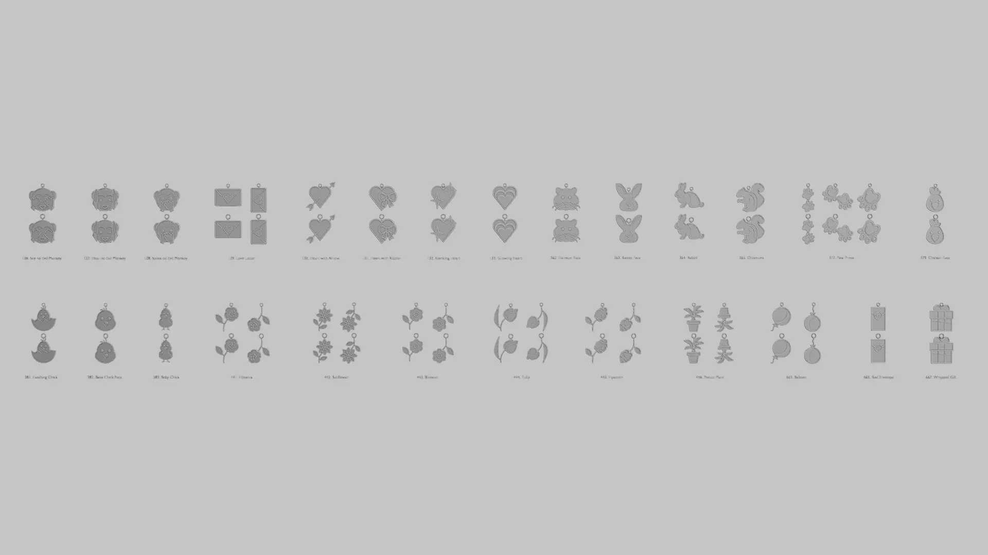 Easter Joy STL Pendant Collection 3D print model_0