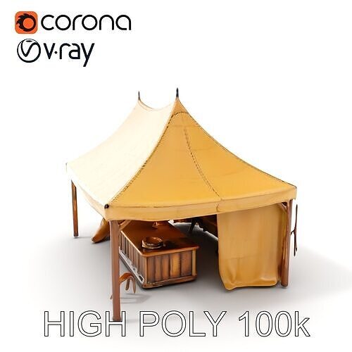 Medieval Market Stall Model Pack Low-poly 3D model