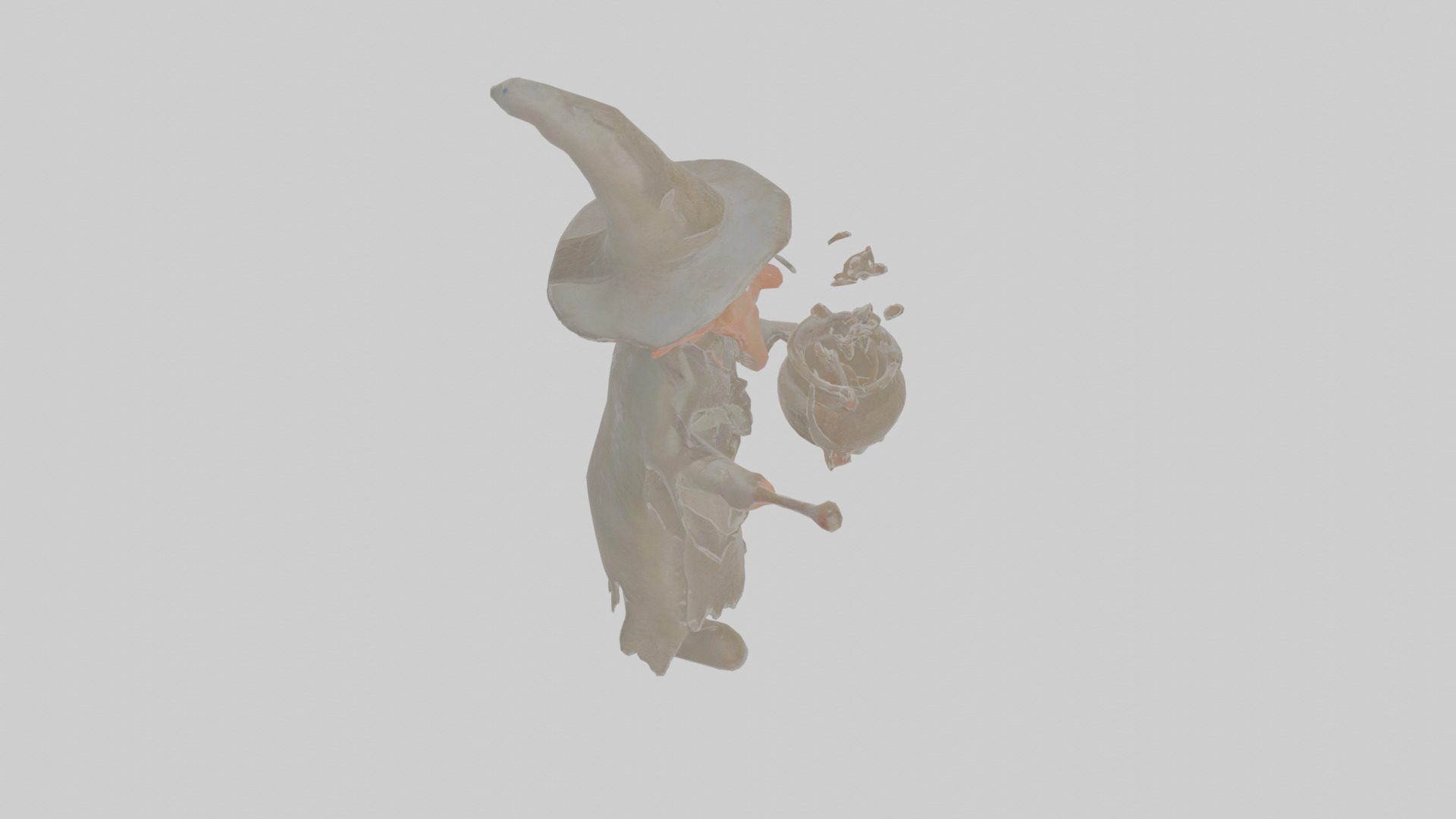 Cartoon Mortimer the Molder of Malevolent Materials Model Low-poly 3D model_28